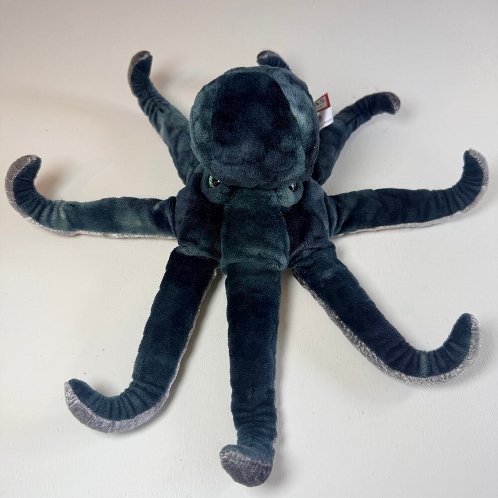 Douglas Cuddle Toys Winky Octopus Plush Stuffed Animal Toy Blue Silver